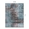 World Rug Gallery Abstract Design Distressed Non Shedding Soft Area Rug 5' x 7' Blue 392BLUE5x7 - alternate 3